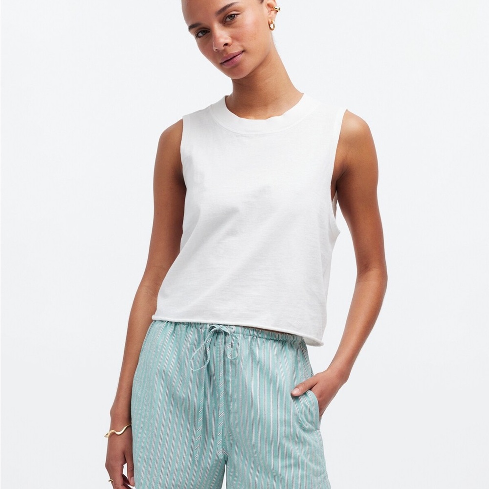 Madewell striped pull on shorts